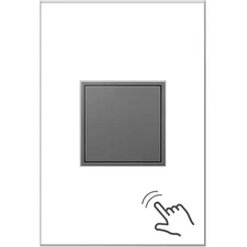 Adorne 15 Amp 125-Volt Tamper Resistant 1-Gang Pop-Out Outlet, Magnesium