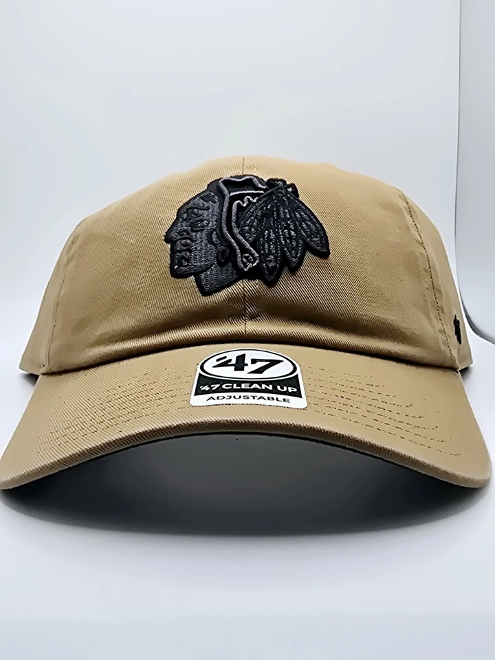 Кепка с регулируемым ремешком Chicago Blackhawks '47 Brand Tan Camel Clean Up - Изображение 4 из 4