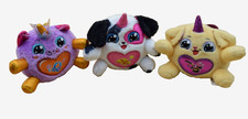 Lot Of 3 Zuru Rainbocorns Puppycorn Surprise Plush Toy 4"