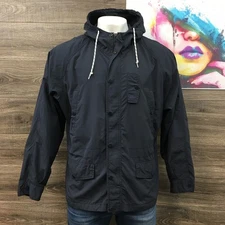 Schott Bros. Hooded Jacket Windbreaker Rain Coat Outerwear Size 2XL Lined