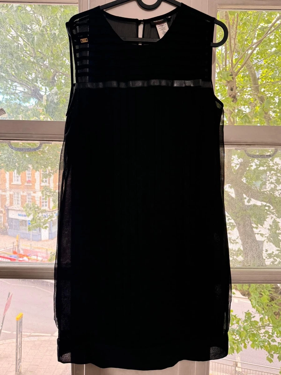 miss sixty leather dress VINTAGE MISS SIXTY BLACK MINI DRESS LOW CUT MADE IN ITALY SIZE MEDIUM Y2K