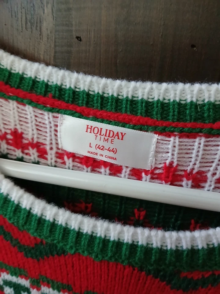 Gnome For The Holidays Ugly Christmas Sweater Size L ( 42-44)  - Image 3 of 4