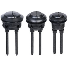 Black Toilet Flush Button 38/48/58mm Dual Toilet Tank Repair Round Head Bathroom