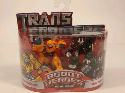 Hasbro Transformers Movie Series Robot Heroes: Bumblebee vs. Barricade Action...