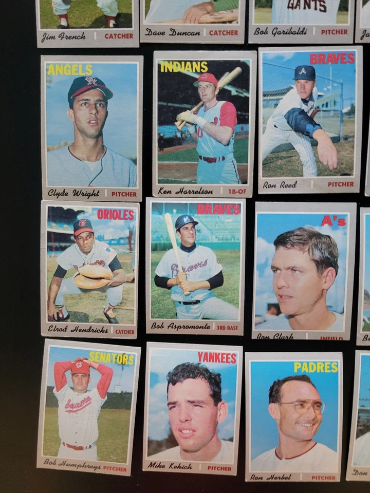 Лот бейсбольных карточек 1970 Topps - 19 редких высоких номеров - Дэйв Данкан | Рон Рид - Изображение 4 из 4