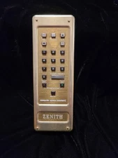 Zenith Infrared Computer Space Command TV Remote Control Gold Color