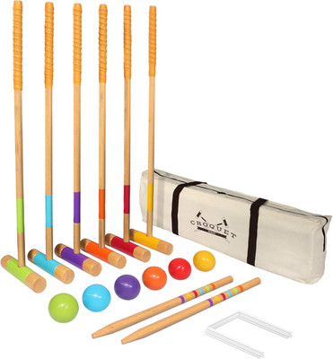 Six Player Croquet Set for Adults & Kids - Choose Deluxe (35'') or Standard (28'')