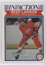 1982-83 O-Pee-Chee In Action Reed Larson #89 0qr0
