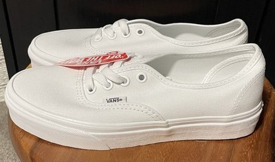 VANS Authentic True White Size 5 Men 6.5 Women Unisex Brand New