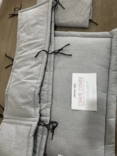 Jax & Bones Dog Crate Set Large Cover dove Gray READ DESCRIPTION