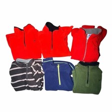6 pc Boys Size 6-7 Fleece Lot Jacket Pullovers Old Navy Starters Jumping Beans