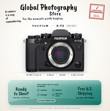 Fujifilm X-T3 XT3 26.1mp Mirrorless Digital Camera Black/Silver Body Only