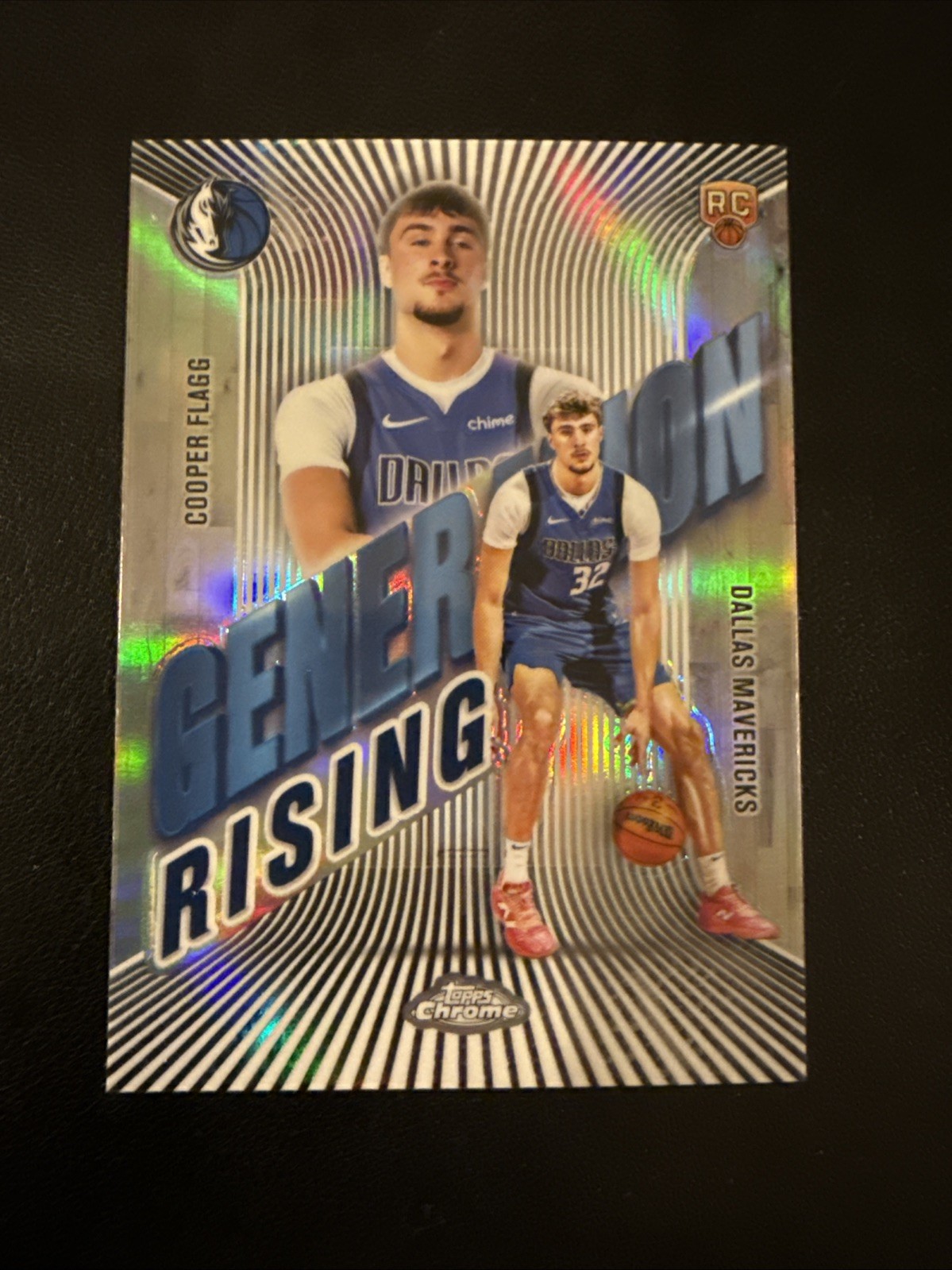 2025-26 Topps Chrome Cooper Flagg Rookie Generation Rising Refractor SP