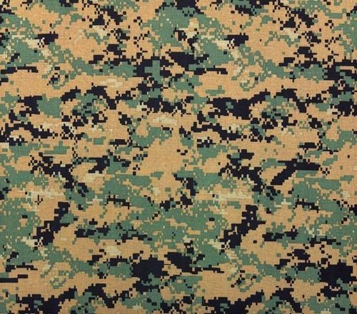 MARPAT WOODLAND NO LOGO NY/CO  CANVAS MARINE UNIFORM FABRIC 1/2(0.5) YARD 61"W - product listing photo