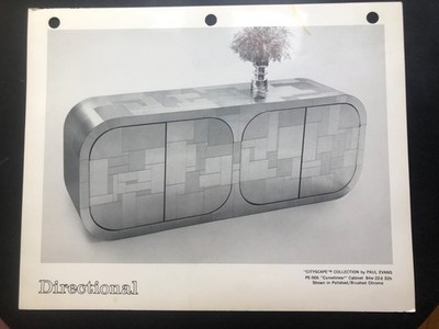 Paul Evans Directional Catalog Insert Photo Cityscape 1970's
