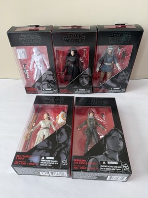 Star Wars The Black Series 6'' Actionfigur Lot (5) Rey Kylo Snowtrooper Neu im Karton
