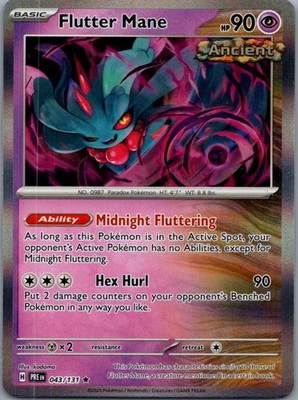 Flutter Mane Rare SV: Prismatic Evolutions 043/131 NM