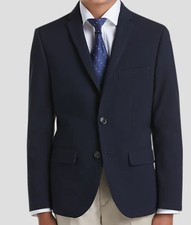 CLASS CLUB Boy's Dress Jacket/Blazer Size 8 Navy Blue