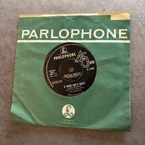 The Beatles – A Hard Day's Night/ Things We - Original UK Parlophone 7" -R 5160