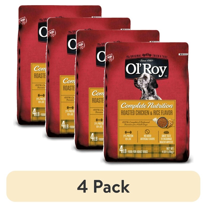 Roasted Chicken Rice Flavor 27% Protein Nutrition All Breeds New
