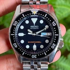 RARE Seiko Diver Automatic SKX013 Black Dial MId Size 38mm Day Date Vintage