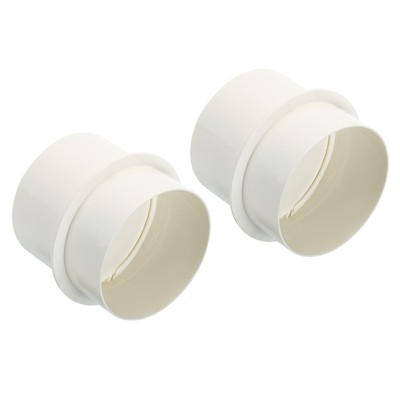2pcs 4 Inch Backdraft Damper PVC Airflow Ducting Hose Insert Shutter For Fan