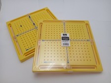 Geoboard X-Y Coordinate Pegboards Lot Of 2 With pegs Rubber Bands B1