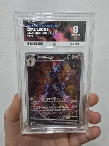 Pokémon TCG Ceruledge 197/191 Illustration Rare Ace Grade 8