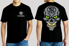 FN Herstal Skull  T-Shirt  Gildan 6.1 oz. Heavyweight S M L XL 2XL 3XL 4XL 5XL