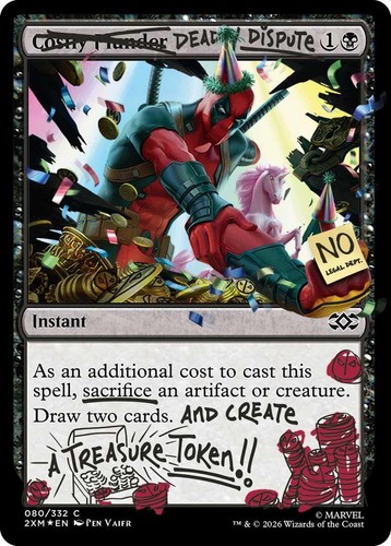 MTG Deadly Rollick FOIL Deadpool Secret Lair Drop (SLD) Rare #1754