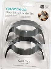 Nanobebe Flexy Bottle Handles Easy-Grip Ergonomic Handles Transitional Sippy ...