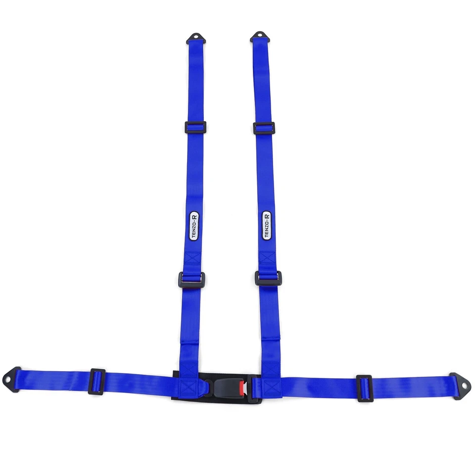 Tenzo-R Sport Tirantes Cinturón De Seguridad 4 Puntos Azul Con Certificación E - Imagen 2 de 4