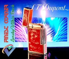 S T DuPont Paris Lighter Linge 2 Rare Lacquer Gold Model Overhauled Warranty VGC