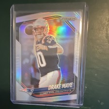 2025 Panini Prizm Drake Maye New England Patriots Prizm #165 Football Card