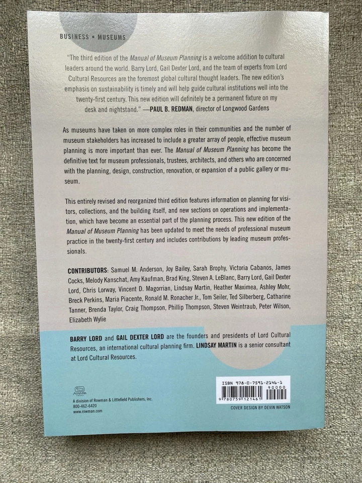 ‘NEW’ Manual of Museum Planning by B. Lord/G. Lord/L. Martin | 3rd Edition *SALE - Image 2 of 4