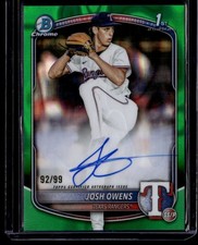 2025 Bowman Draft #CPA-JO Josh Owens Green Lava Refractor Auto /99