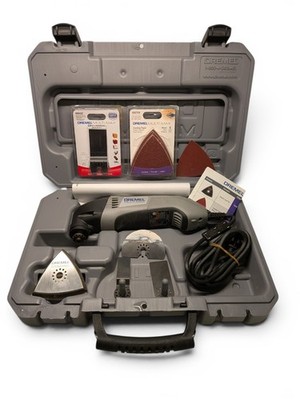 AWESOME  Dremel Multi Max 6300 Oscillating Multitool Inc NEW BLADES/PADS