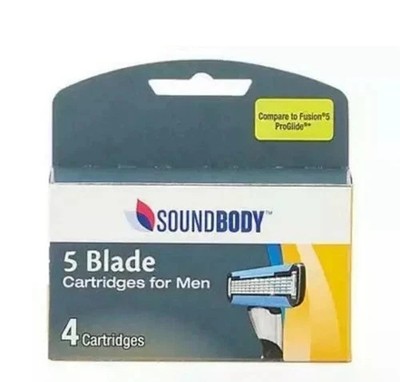 5-Blade Replacement Cartridges for Gillette Fusion5 Pro Glide Razor Men 4 pack