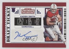 2019 Contenders Draft Picks College Ticket Blue Foil Kaden Smith #155 Auto 17w0