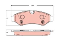 TRW BremsbeläGe Bremsbelagsatz FüR Mercedes-Benz Sprinter 35-T Kasten 907