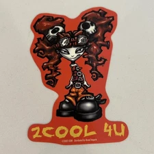 y2k 2000s vintage red emo girl vending machine sticker by brand imports