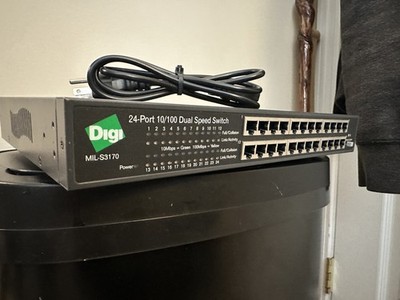 DIGI MIL-S3170 24-Port 10/100 Dual Speed Switch.