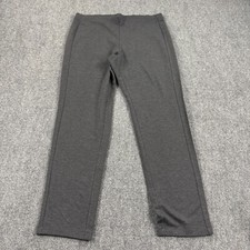 J Jill Pure Jill Leggings Large Gray Slim Fit Straight Leg Ponte Formal Casual