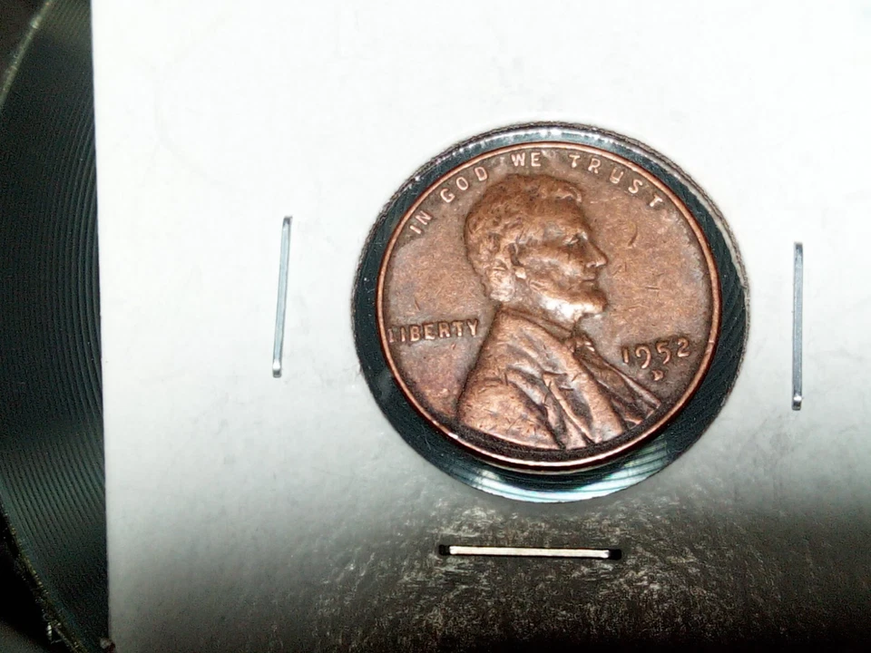 Mint Error Coin 1952 Denver Copper Lincoln Wheat Ear 1c Cent Misplaced Mint Mark - Image 4 of 4