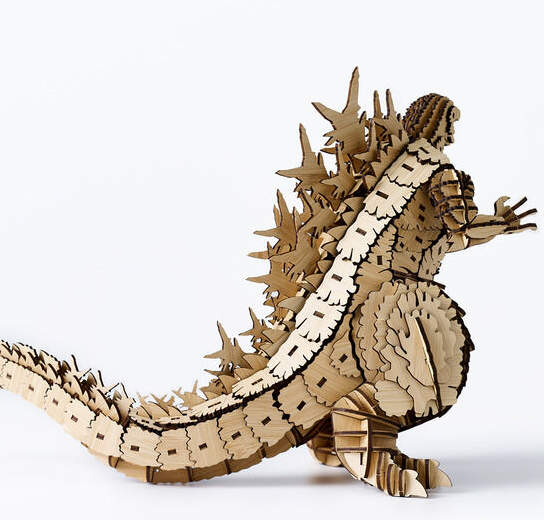 Bamboo Art wa-gu-mi Godzilla (2023) Craft Puzzle Figure Japan