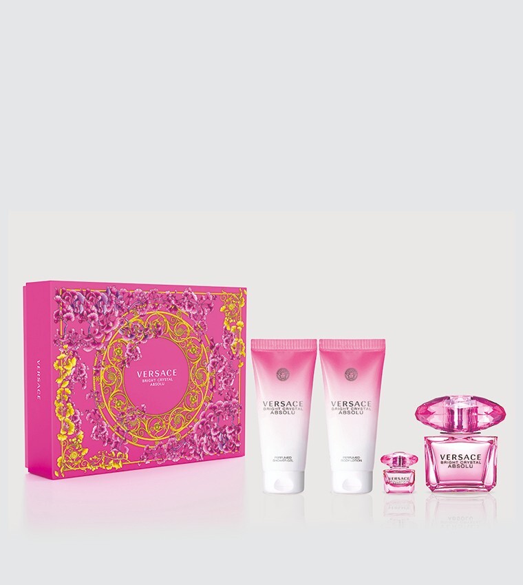 Bright Crystal Absolu 4pc Set 3ozEDT Mini Bath Gel