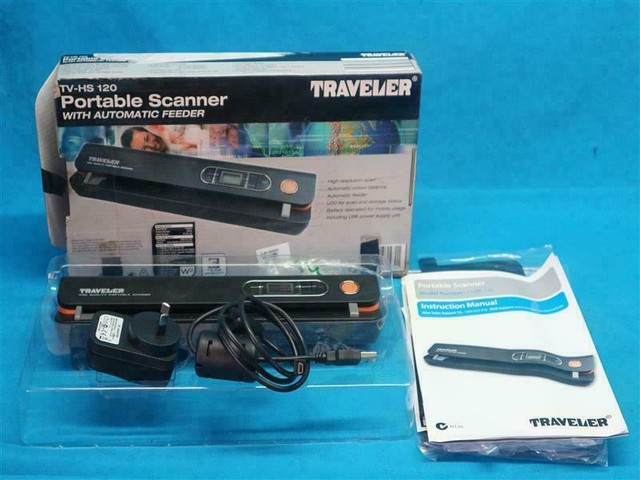 Traveler Tv Hs 120 Tvhs120 Portable Scanner W Feeder For Sale Online