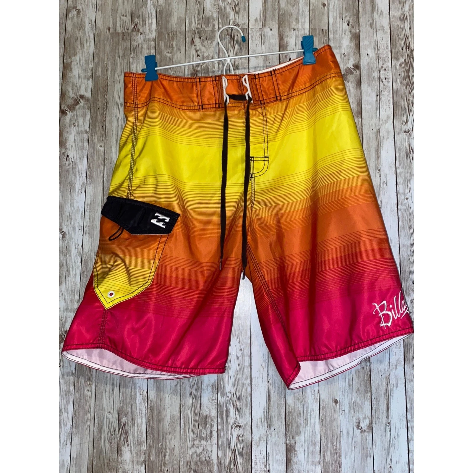 Short de bain homme Supreme Billabong Board Maillots de bain rose jaune orange taille 33
