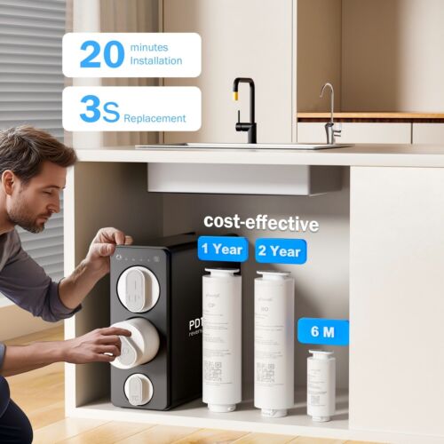 Frizzlife RO Reverse Osmosis Water Filtration System - 1200 GPD Fast Flow - Picture 5 of 8