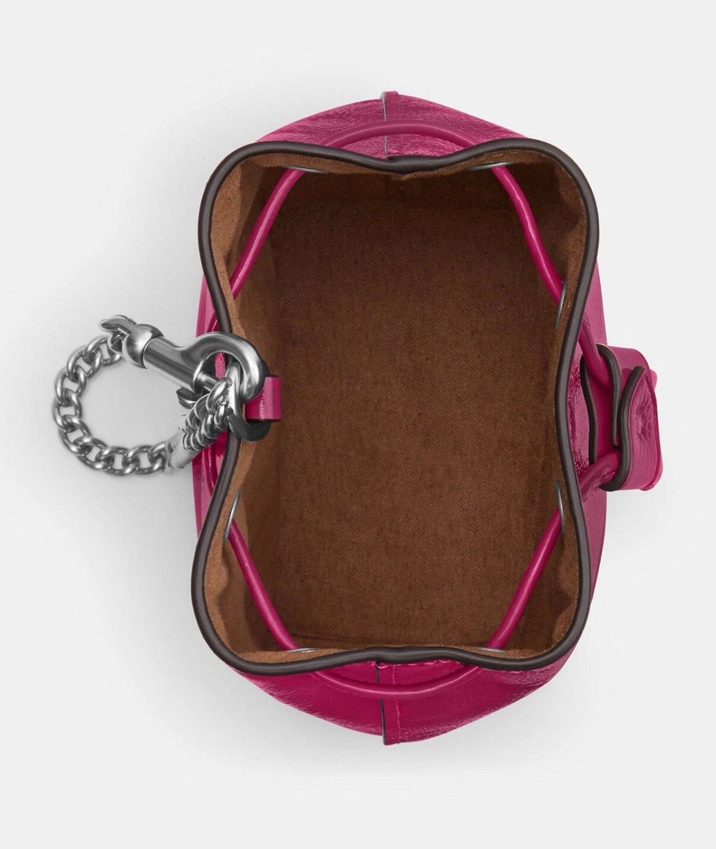 美品✨Coach Accessory Pouch Leather Pink Coach Pink Accessory Pouch 13x6in Used Genuine Leather | eBay